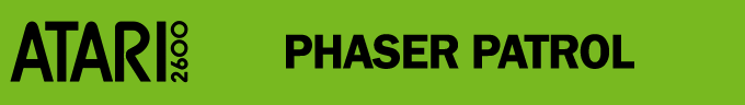 Phaser Patrol logo for Atari 2600